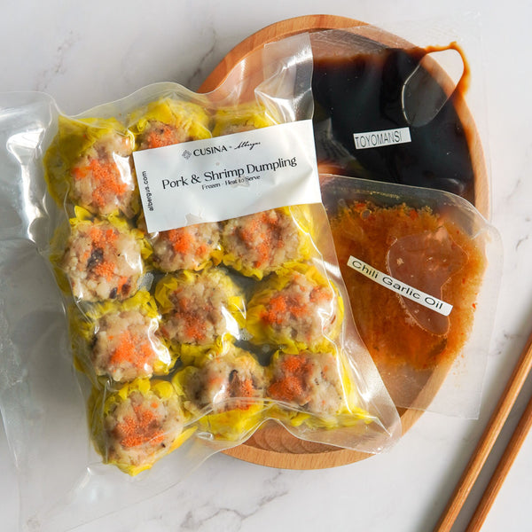 Pork & Shrimp Dumpling with Ebiko (Frozen - Heat to Serve)