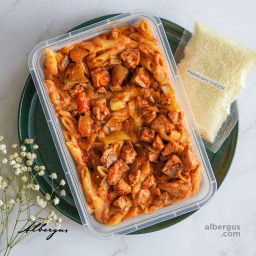 Penne with Salmon and Smoked Tomato Cream Sauce (Chilled - Heat to Serve, 1 day leadtime)